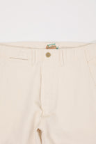 Wythe - Flat Front Cotton/Linen Chinos - Unbleached - Canoe Club