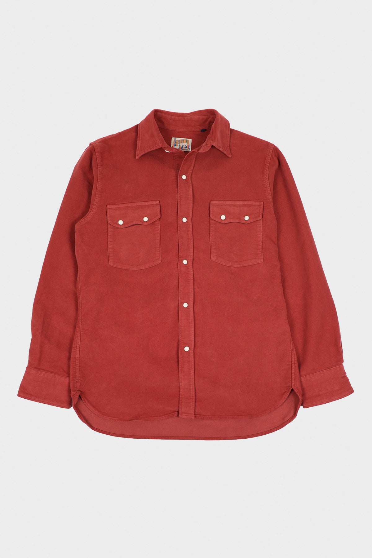 Wythe - Moleskin Pearl Snap Shirt - Merlot - Canoe Club