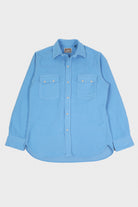 Wythe - Moleskin Pearl Snap Shirt - Oxford Blue - Canoe Club