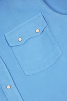 Wythe - Moleskin Pearl Snap Shirt - Oxford Blue - Canoe Club
