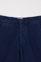 Wythe - Rustic Plainweave Flat Front Chino - Indigo - Canoe Club