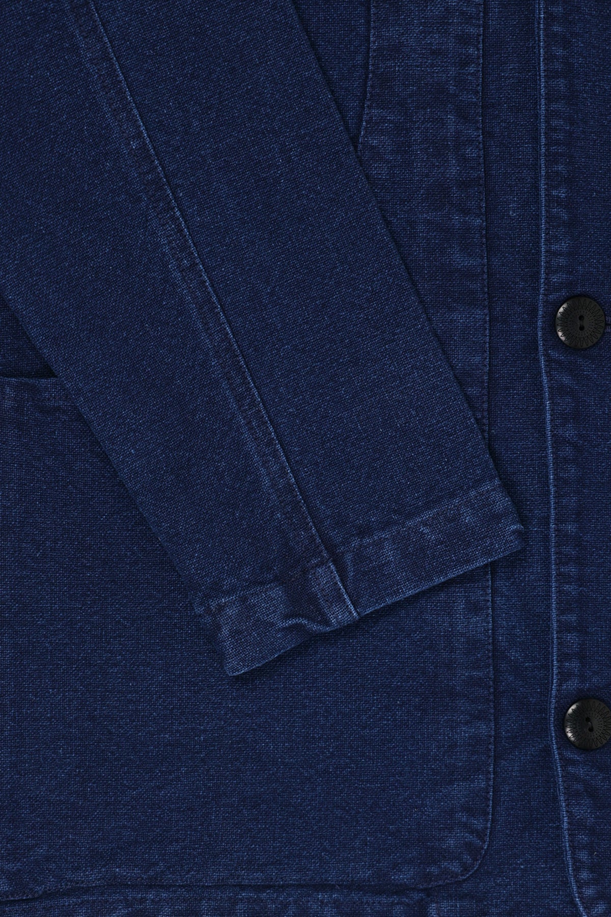 Wythe - Rustic Plainweave Hunting Jacket - Indigo - Canoe Club