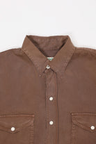 Wythe - Tencel Pearl Snap Shirt - Churro Brown - Canoe Club