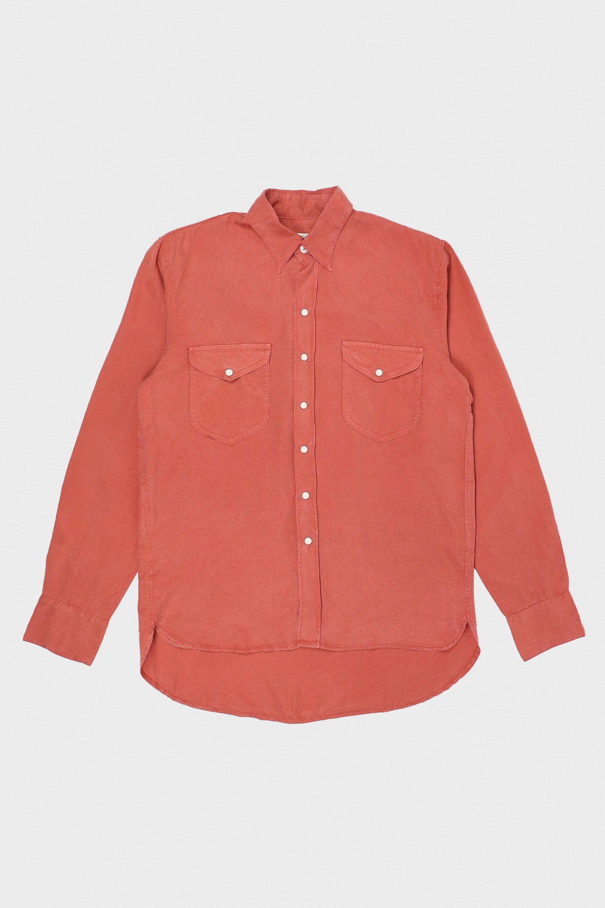 Wythe - Tencel Pearl Snap Shirt - Sandstone - Canoe Club