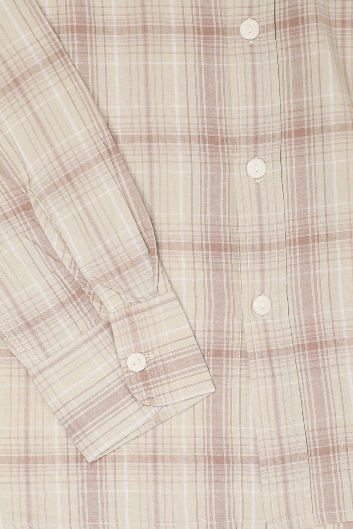Wythe - Washed Madras Workshirt - Earthtone Plaid - Canoe Club