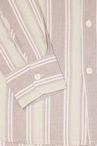 Wythe - Washed Madras Workshirt - Earthtone Stripe - Canoe Club