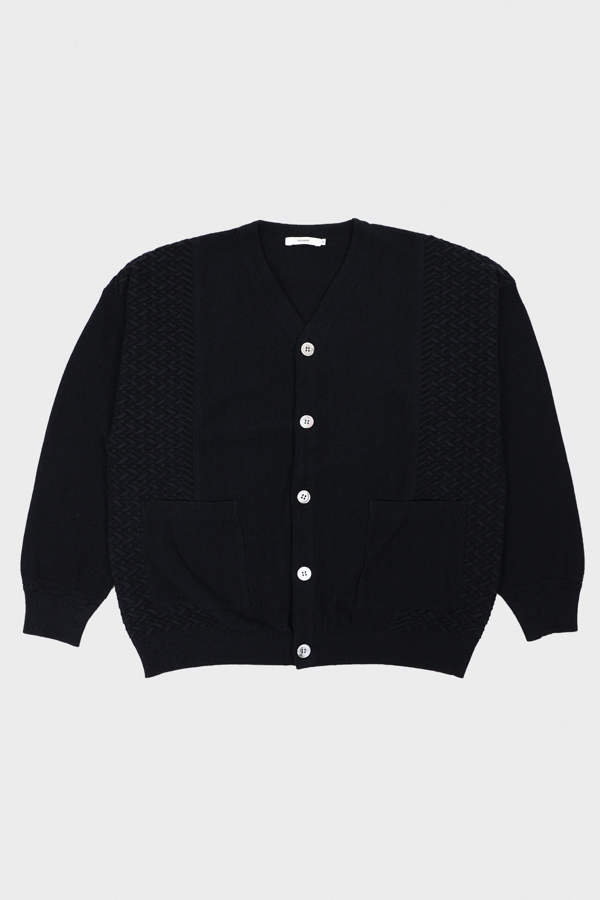 Yashiki - Hanaikada Cardigan - Black - Canoe Club
