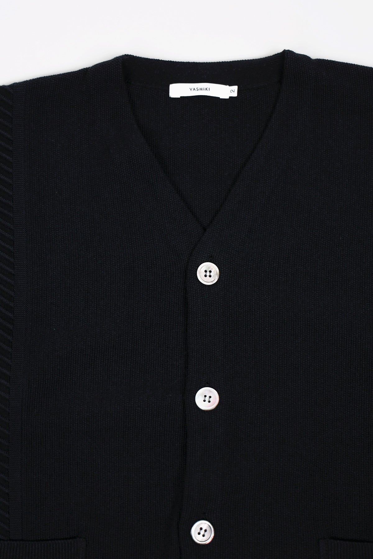 【YASHIKI】Hanaikada Cardigan サンプル品 Yashiki Hanaikada Cardigan | Black | Canoe Club