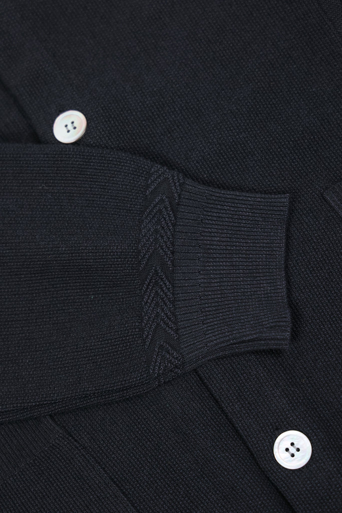 Yashiki - Hanaikada Cardigan - Black - Canoe Club