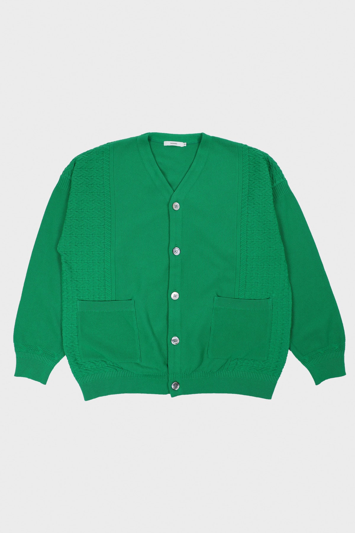 Yashiki - Hanaikada Cardigan - Kelly Green - Canoe Club