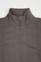 Yashiki - Hatsuhana Knit Blouson - Greige - Canoe Club